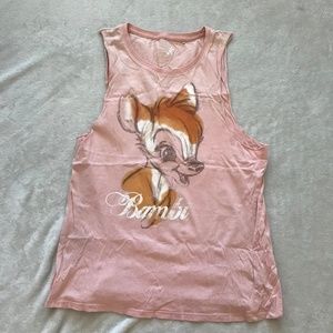 5/$15 ENDS 8/2 Disney Baby Pink Bambi Tank Top